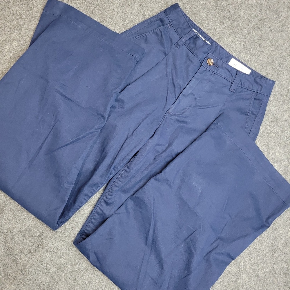 AG Adriano Goldschmied Chino Pants Womens 25 Blue Jules Pleated Wide Leg Italy